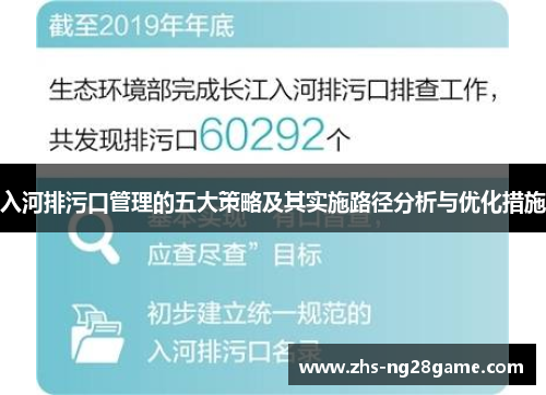 入河排污口管理的五大策略及其实施路径分析与优化措施